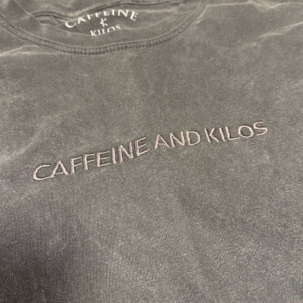 Caffeine and Kilos Embroidered long sleeve